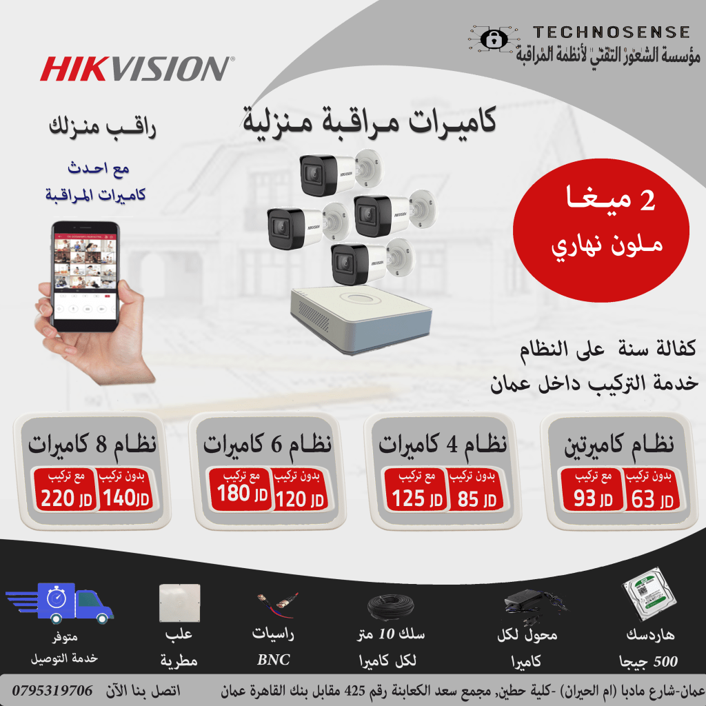 2MP KIT  cameras  (كاميرات 2ميغا )